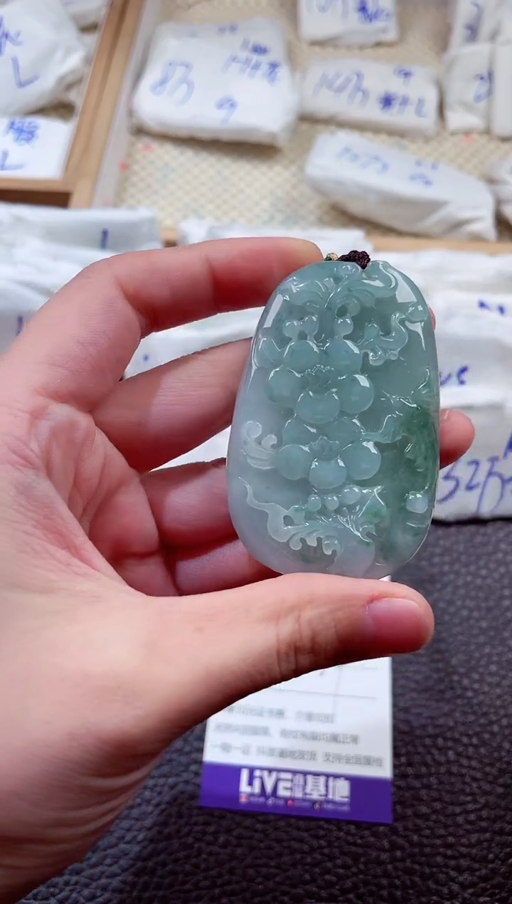 翡翠未镶嵌颈饰00002857