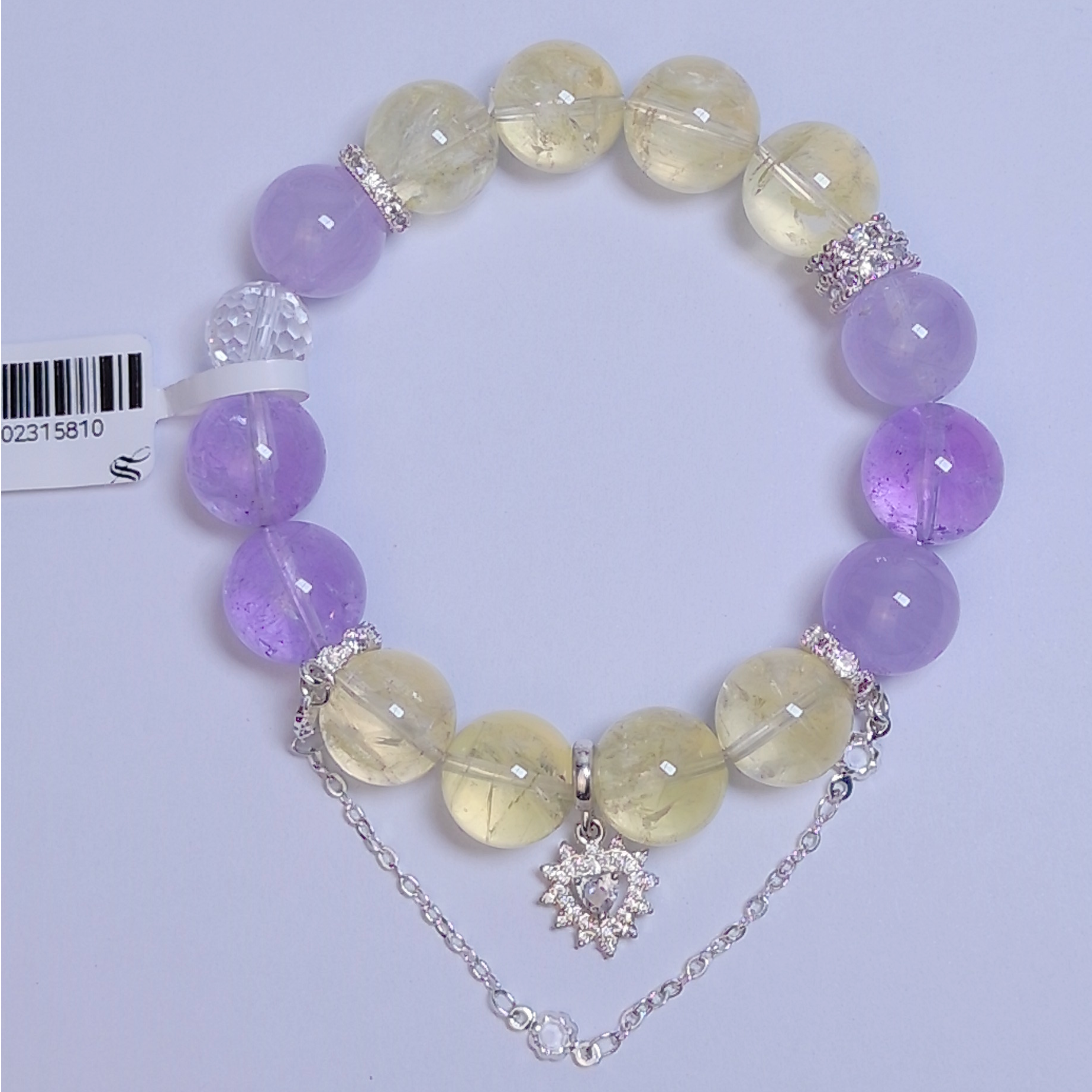 孤品【柠紫星糖】薰衣草紫水晶巴西黄水晶一物一图SL002315810