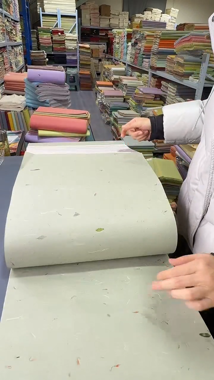 34*138茶叶红花楮皮笺五色25张