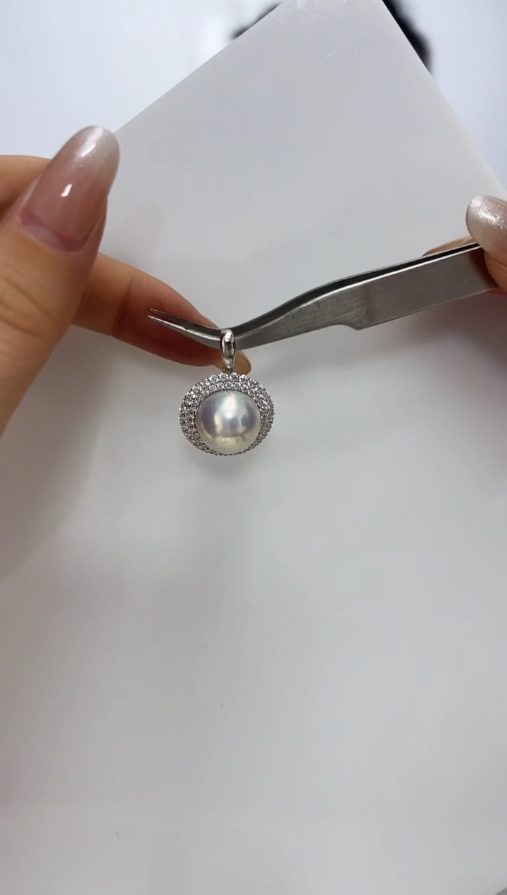 【闪购商品】海水珍珠DA银S925镶嵌dd003 珍珠吊坠 13