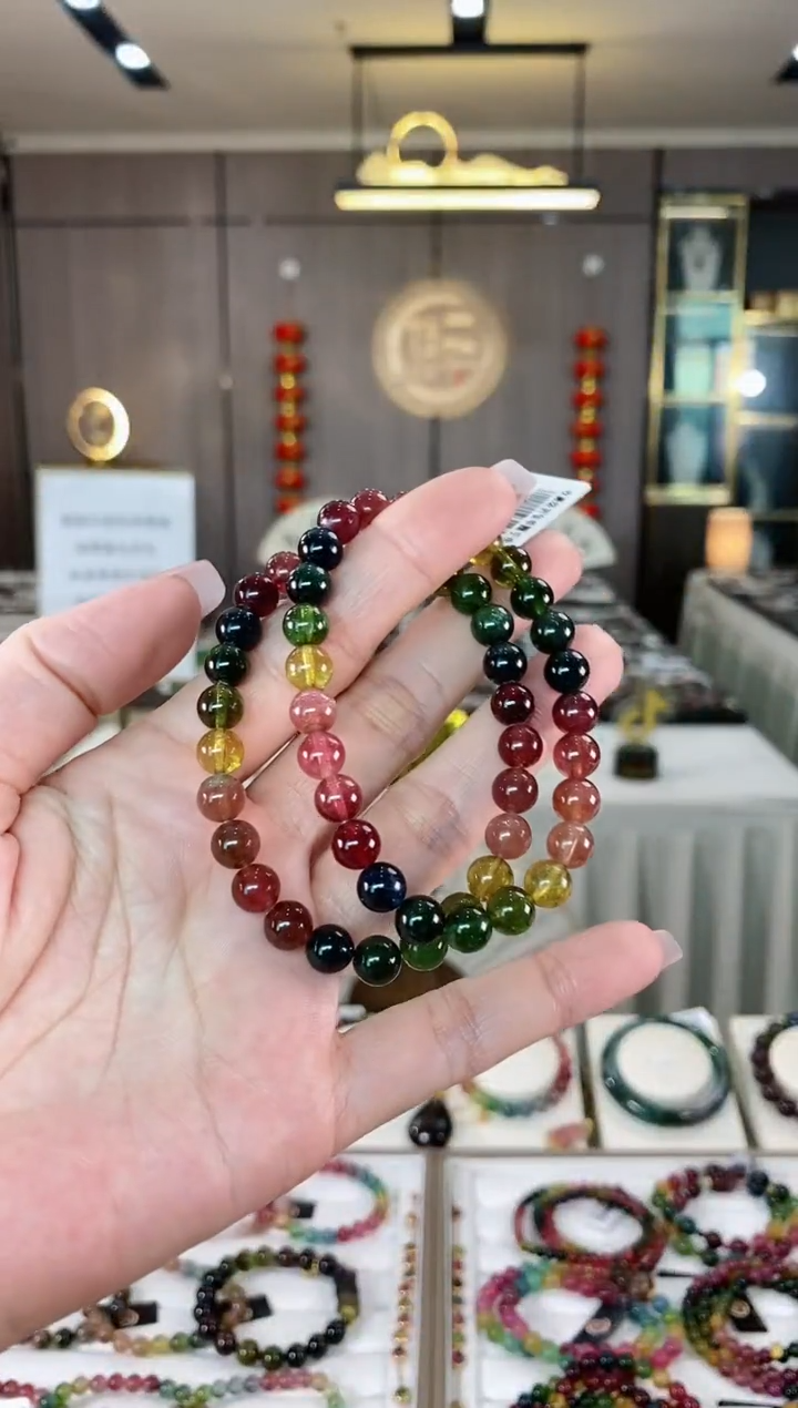 【闪购商品】碧玺单圈手串7mm+未镶嵌（多样性发一条）hon