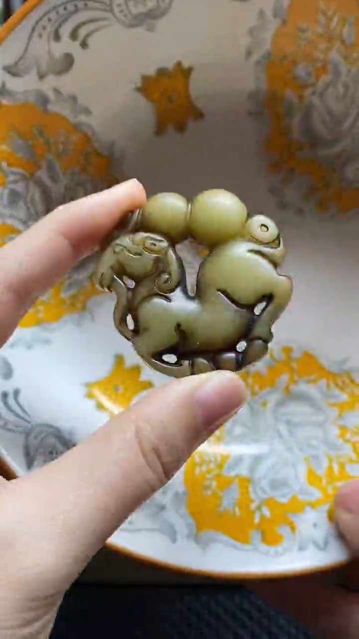 【闪购商品】瓷片瓷片 瓷器 摆件1个