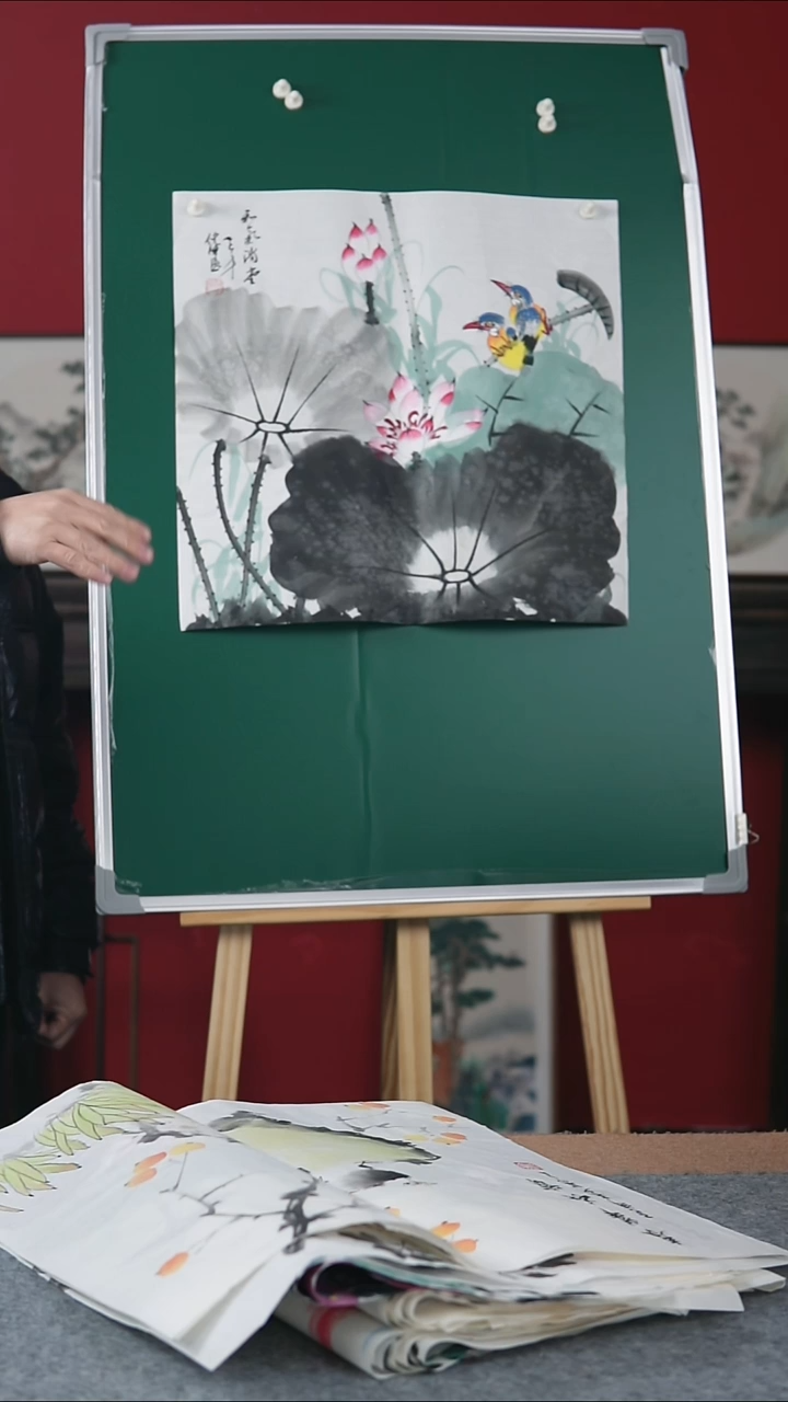 国画书协画协老师作品-50*50软片