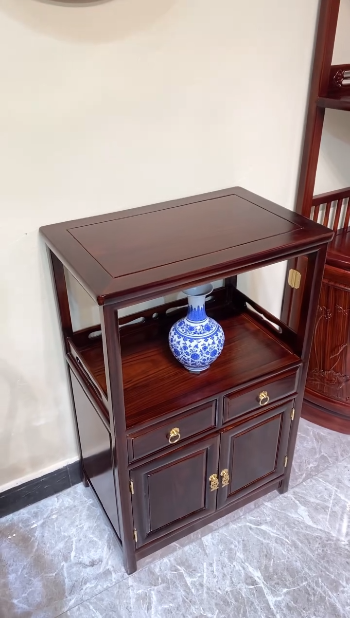 黑酸枝木类成套家具60茶水柜