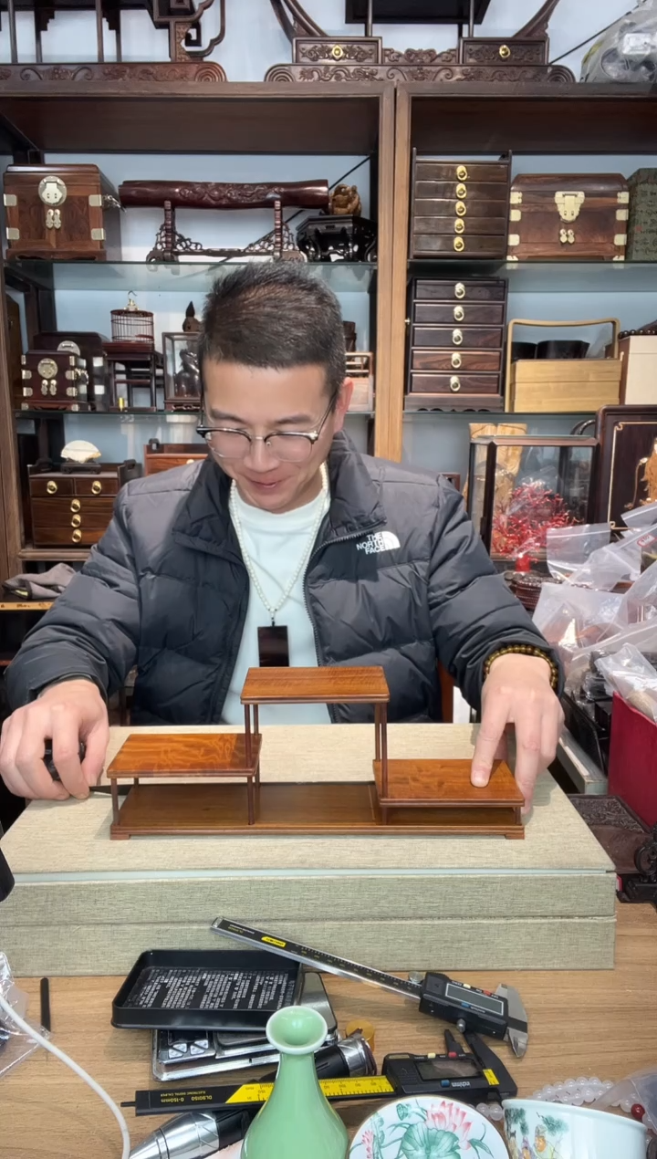 乌木类书架480非酸中高两低摆台  瑕疵