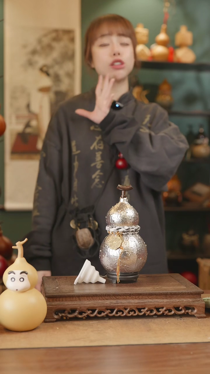 【闪购商品】217号精品天然大漆工艺防渗内胆酒葫芦~