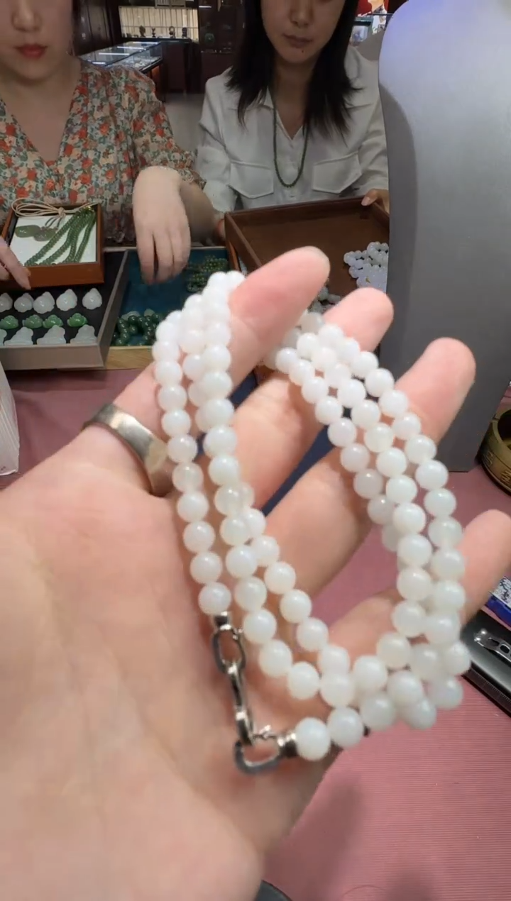 手串未镶嵌和田玉【钰609】17 9005