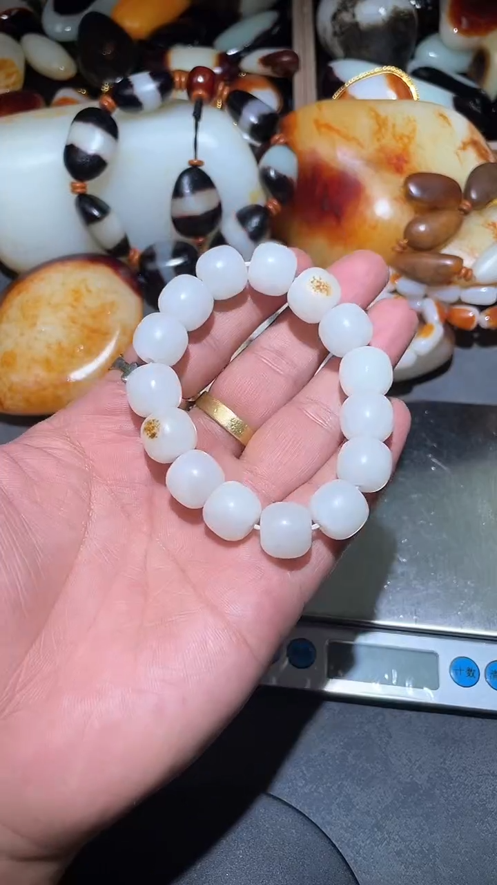 【闪购商品】和田玉手串未镶嵌YL-LL-1.12-11多样性发货