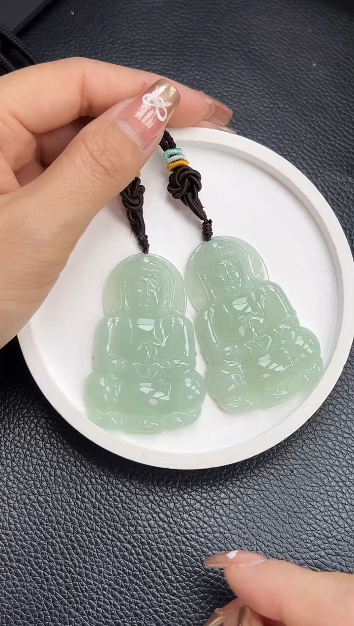 【闪购商品】翡翠颈饰未镶嵌YM795-5 观音多样性发一