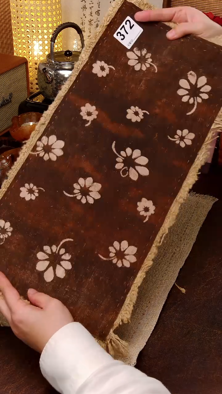  Cici手作刺子绣柿染壶垫杯垫-372