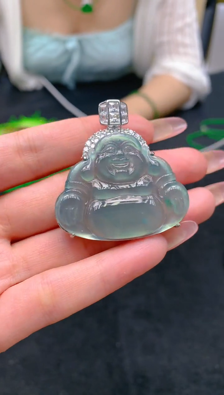 翡翠未镶嵌颈饰天然A货翡翠