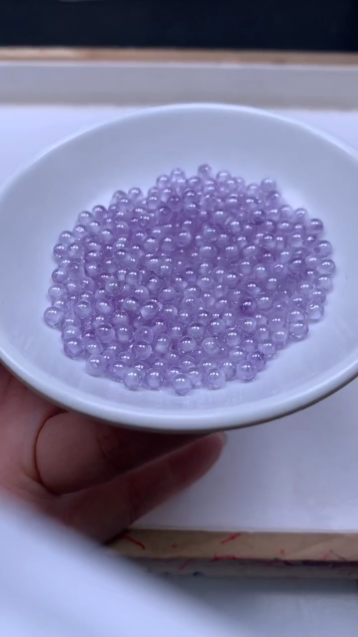 未镶嵌天然锆石散珠D334 冰紫锆石4mm 25个8.8元