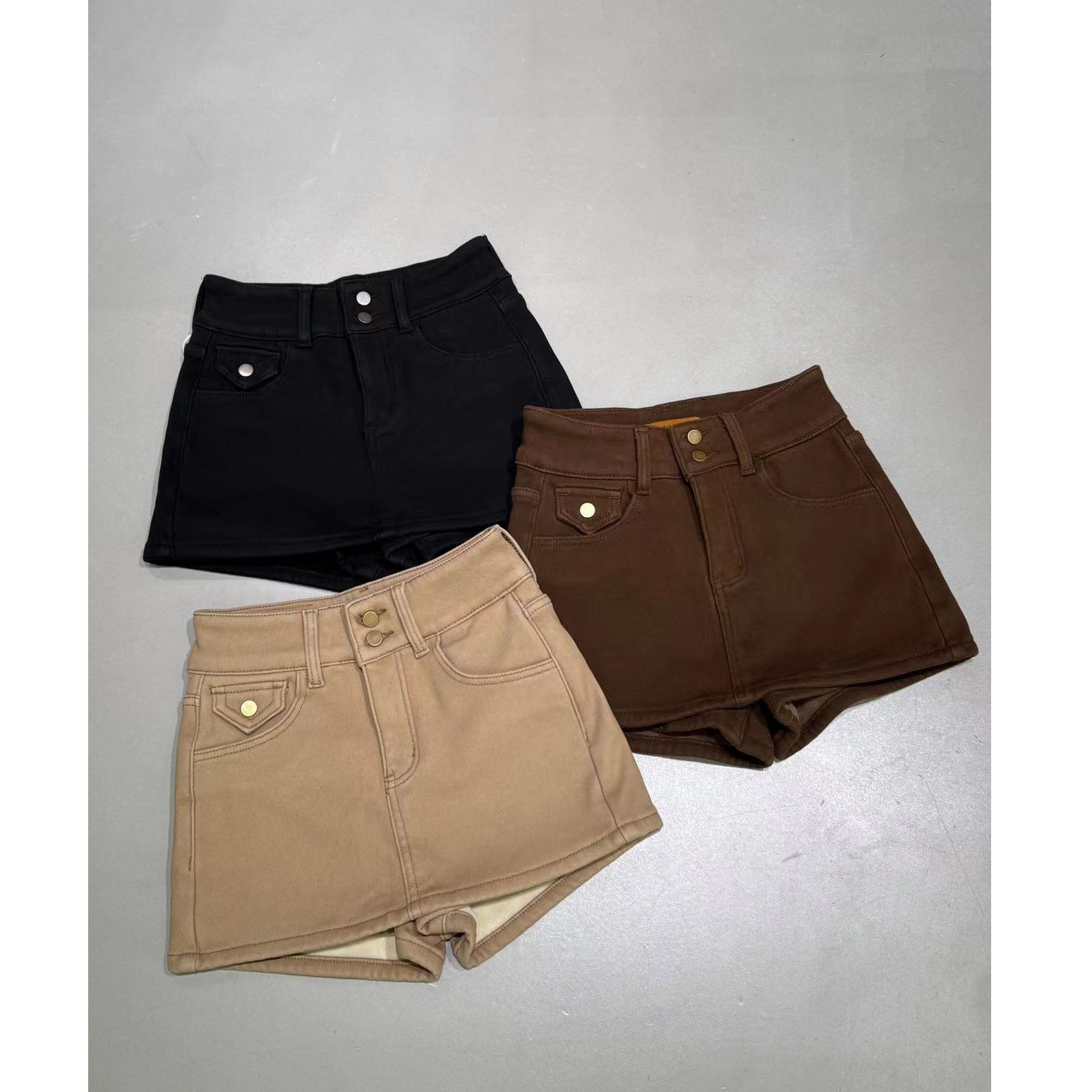 米娜家【辣妹必备】DT原版高克重复合绒秋冬必备牛仔裙裤