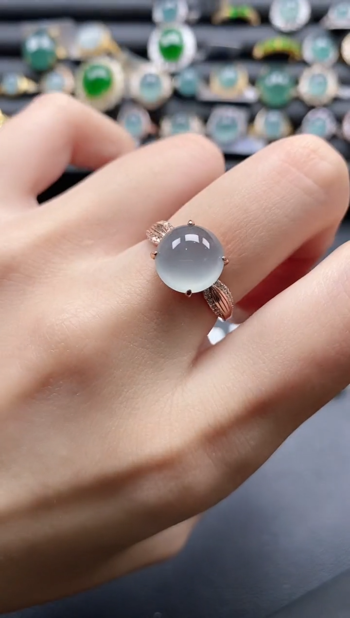 【闪购商品】翡翠戒指银S925镶嵌1111