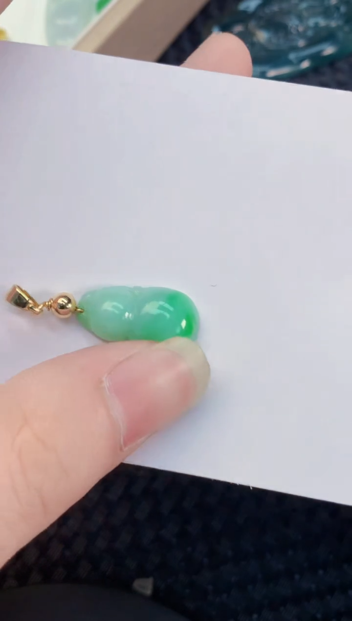 翡翠未镶嵌颈饰        1