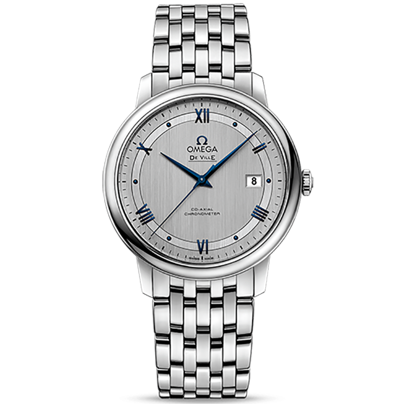 99新 Omega/欧米茄 全套蓝针碟飞自动机械表424.10.40.20.02.001