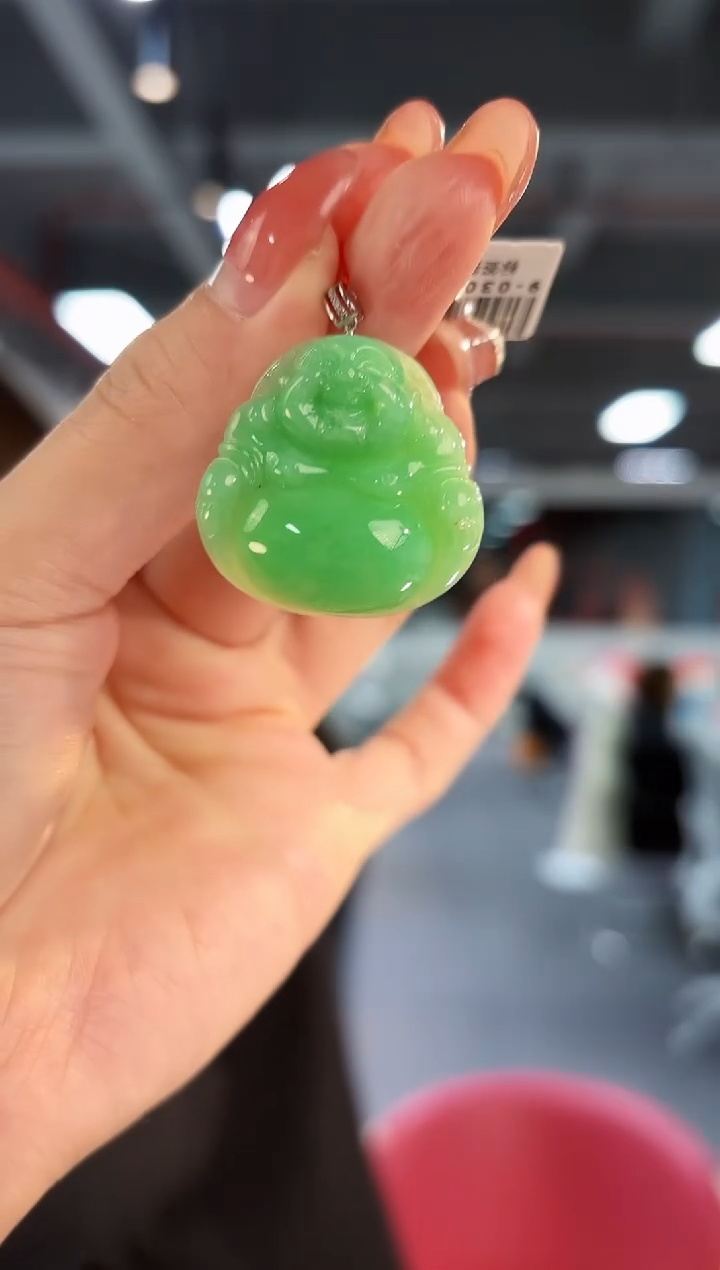 【闪购商品】翡翠颈饰18K金镶嵌缅料A货/支持复检/一件