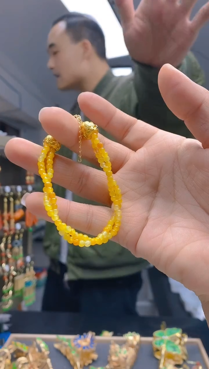 【闪购商品】翡翠耳饰合金408翡翠手链