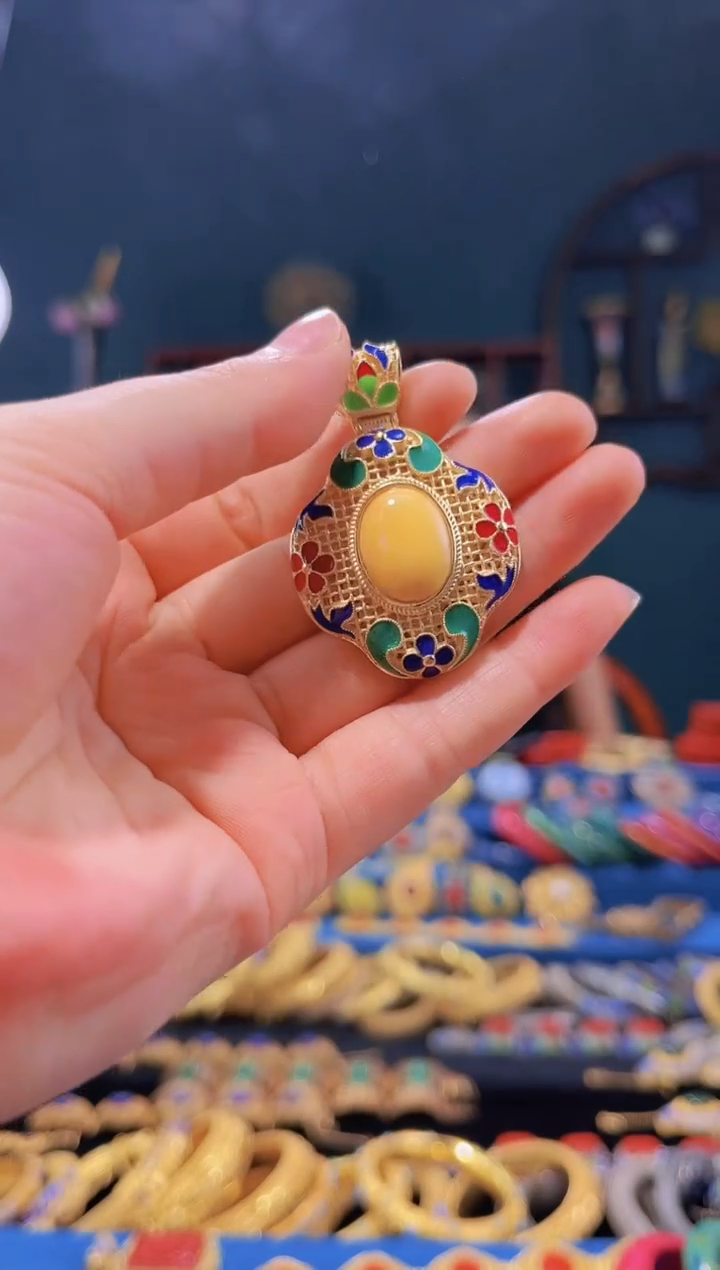 【闪购商品】非遗绝技 花丝吊坠