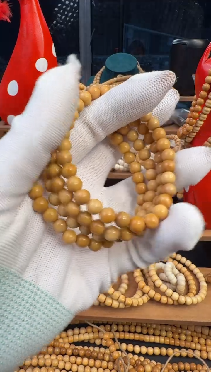 【闪购商品】菩提根/象牙果手串龙脊菩提单圈圆珠卡7