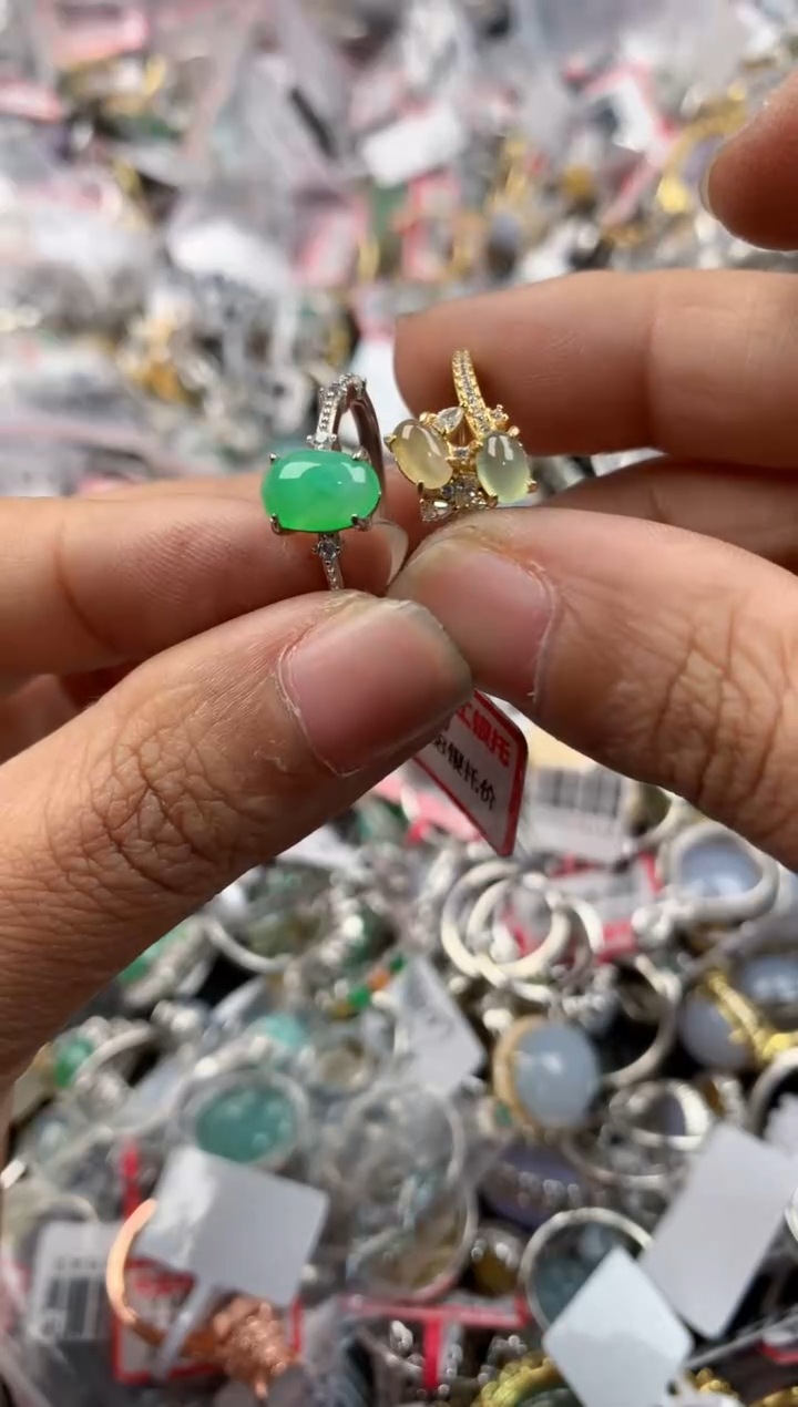 银S925镶嵌戒指翡翠121212----4