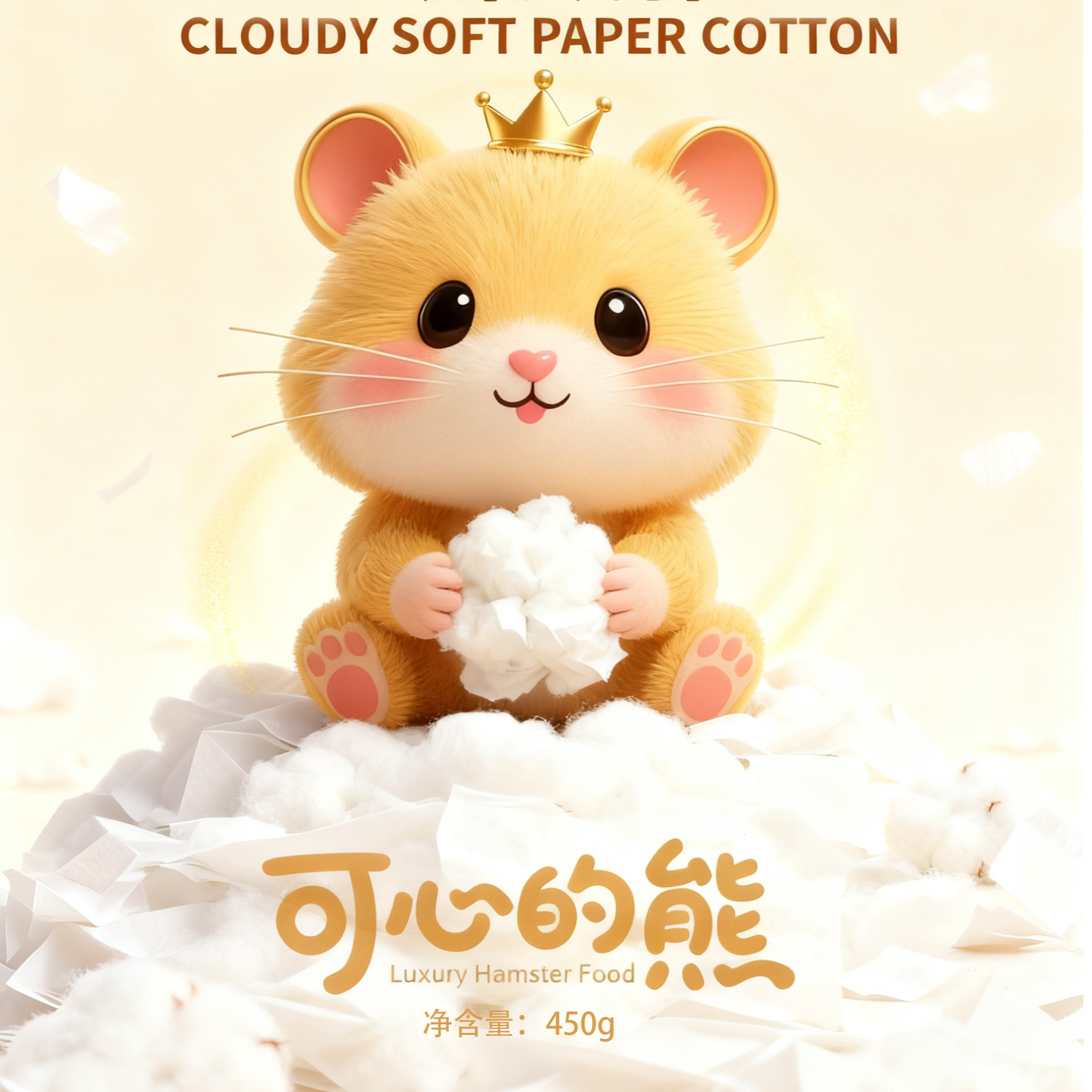 彩色棉球金丝熊仓鼠保暖垫料冬季造景专用商品