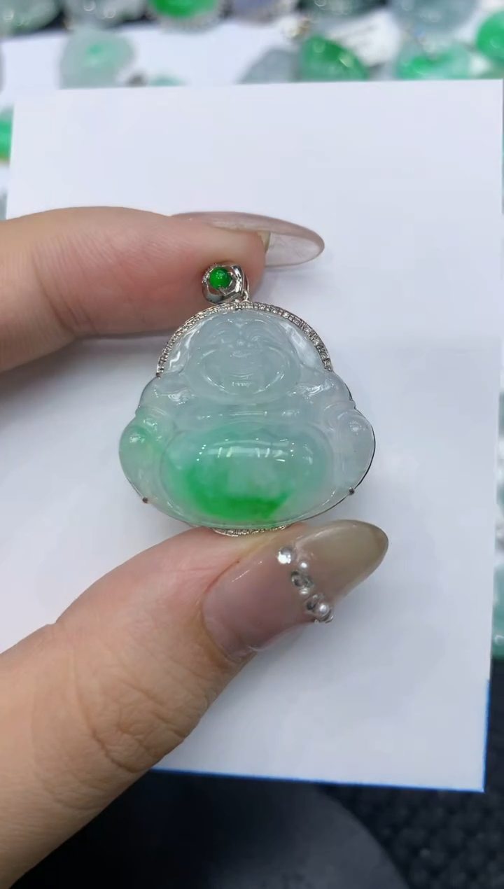 【闪购商品】翡翠颈饰18K金镶嵌222222222