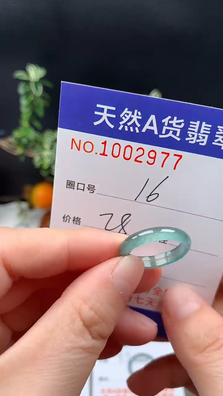 未镶嵌戒指翡翠16#