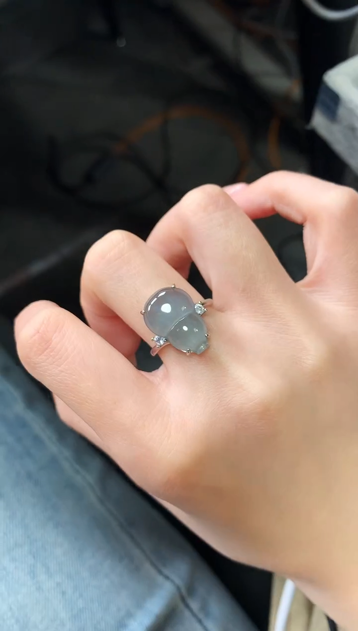 【闪购商品】翡翠戒指银S925镶嵌46346536