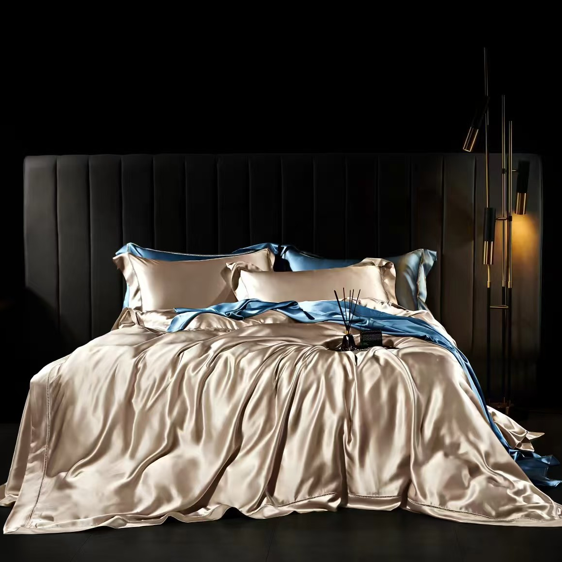 boyue博越/30姆重磅加厚真丝床品100%桑蚕丝四件套奢华豪宅定制款
