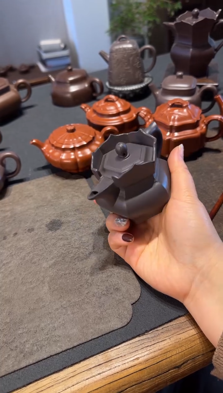 【闪购商品】紫砂茶壶天青小僧帽