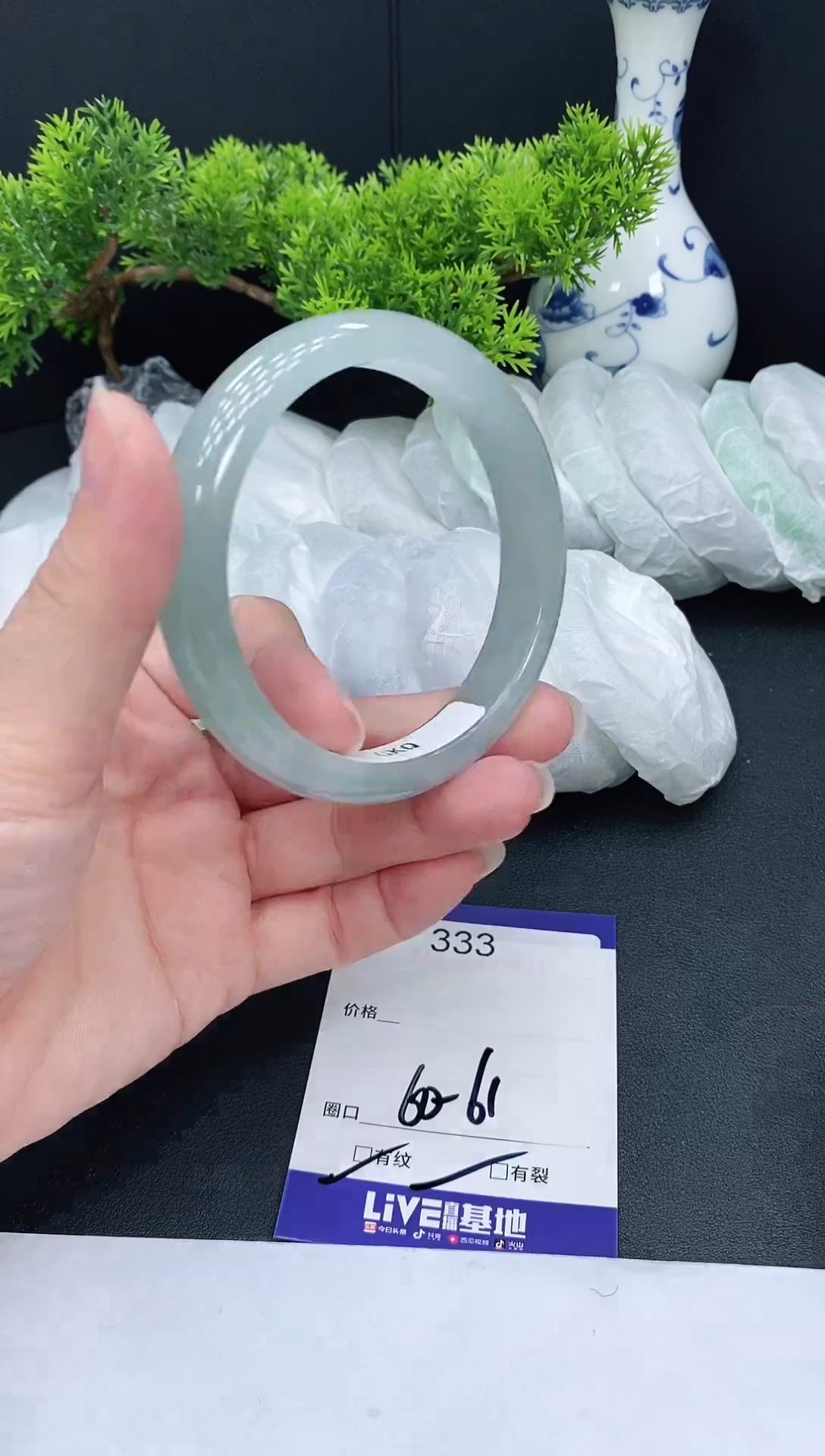 未镶嵌手镯翡翠333