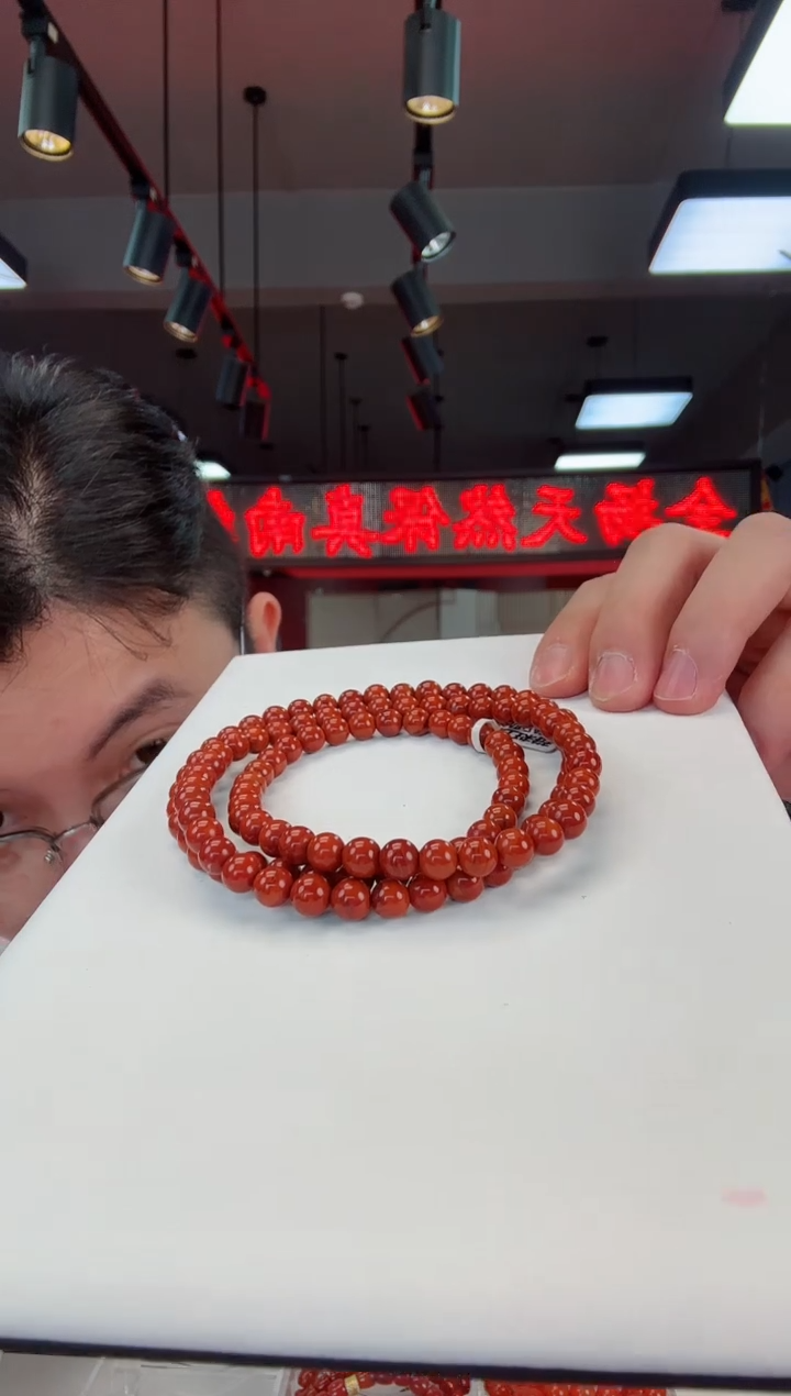 【闪购商品】南红玛瑙瓦西多圈6+未镶嵌一个/条