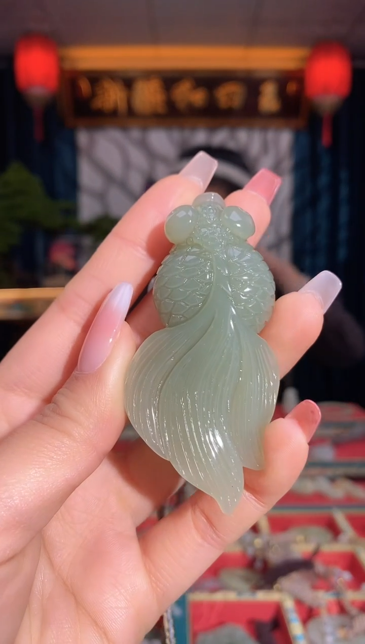 【闪购商品】和田玉颈饰未镶嵌锦鲤