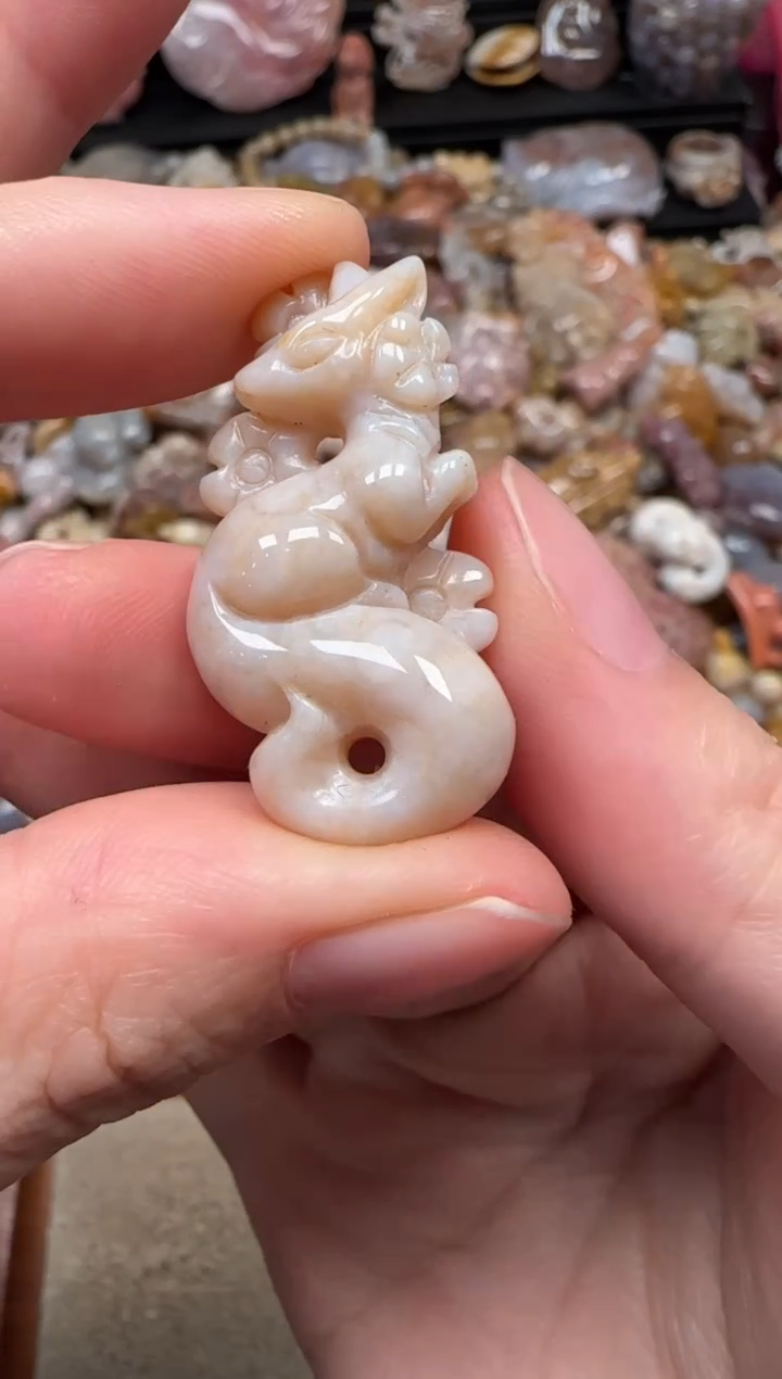 颈饰未镶嵌硅化珊瑚（珊瑚玉）749