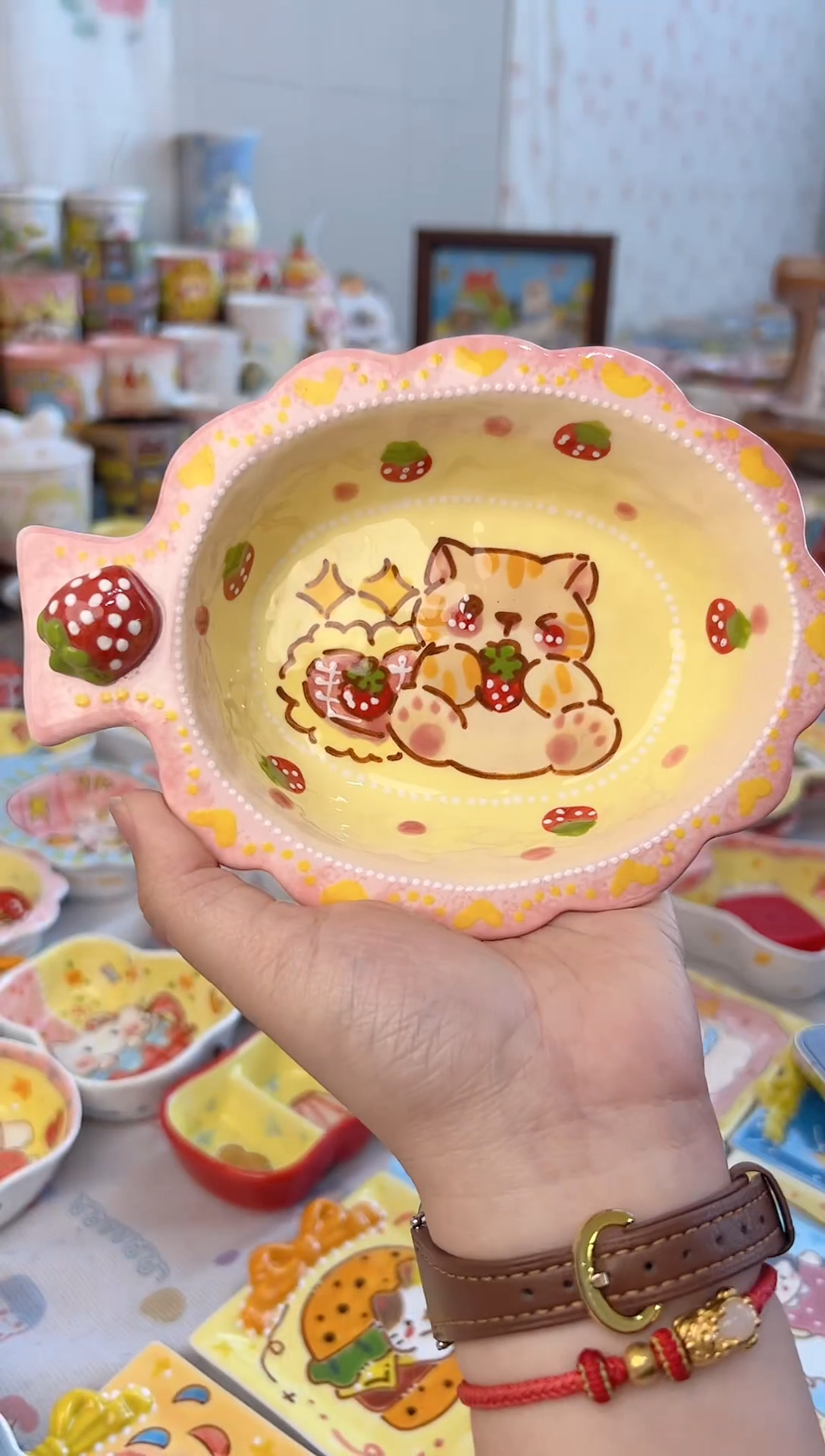 摆件陶景德镇陶瓷手绘微瑕