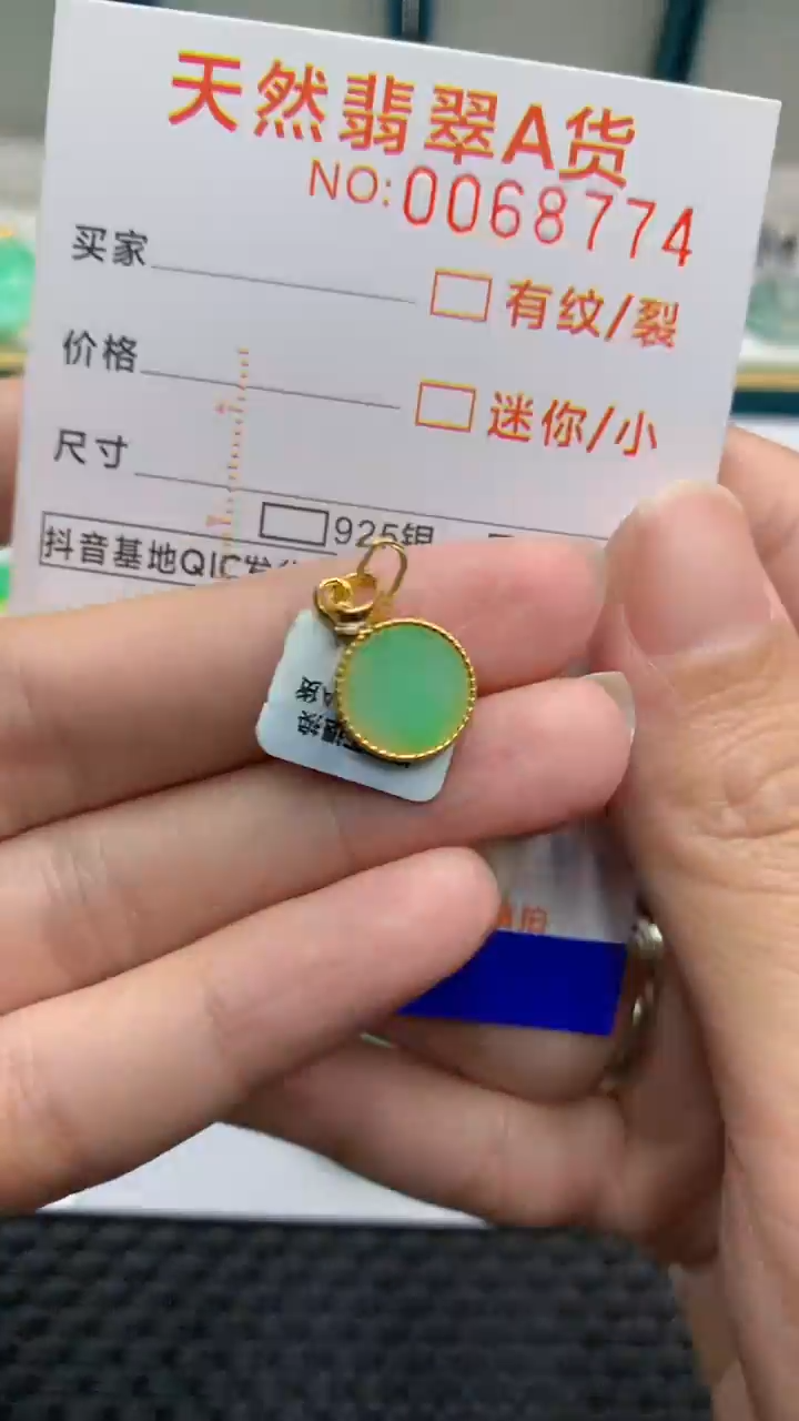 【闪购商品】翡翠颈饰银S925镶嵌            8