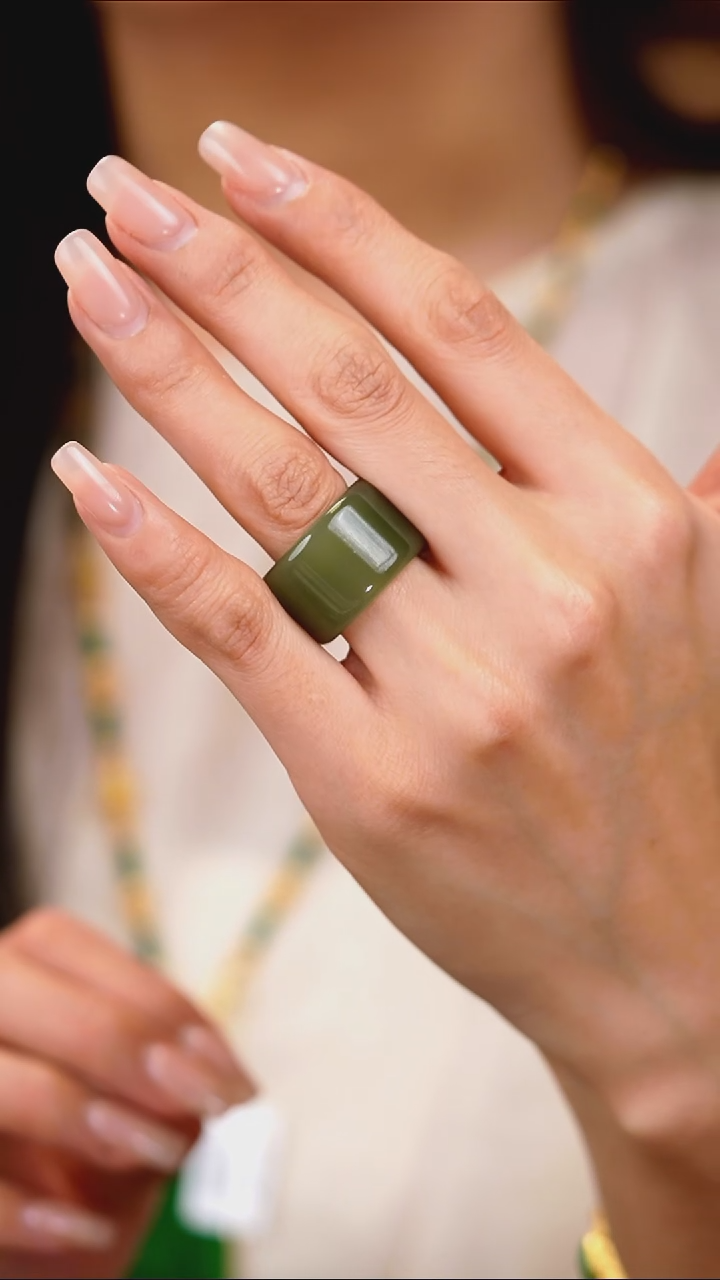 未镶嵌戒圈和田玉戒圈2