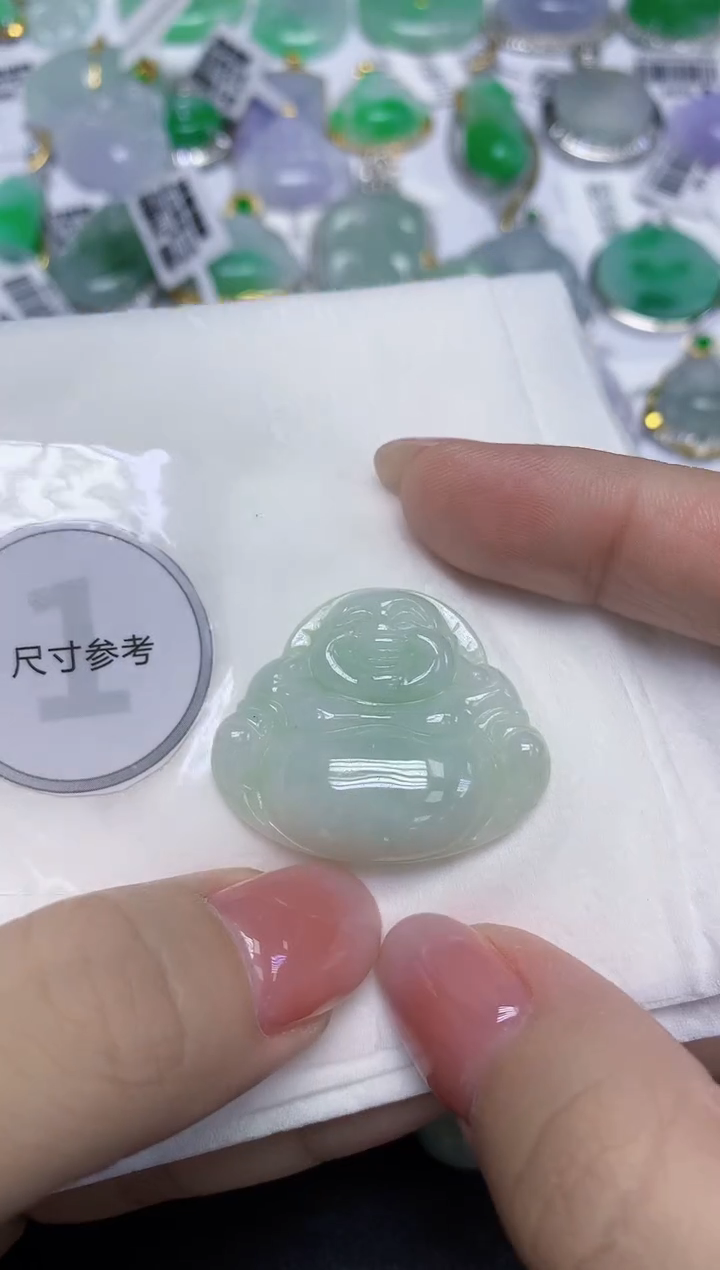 颈饰未镶嵌翡翠天然缅甸翡翠A货百元以上9元证书费自理