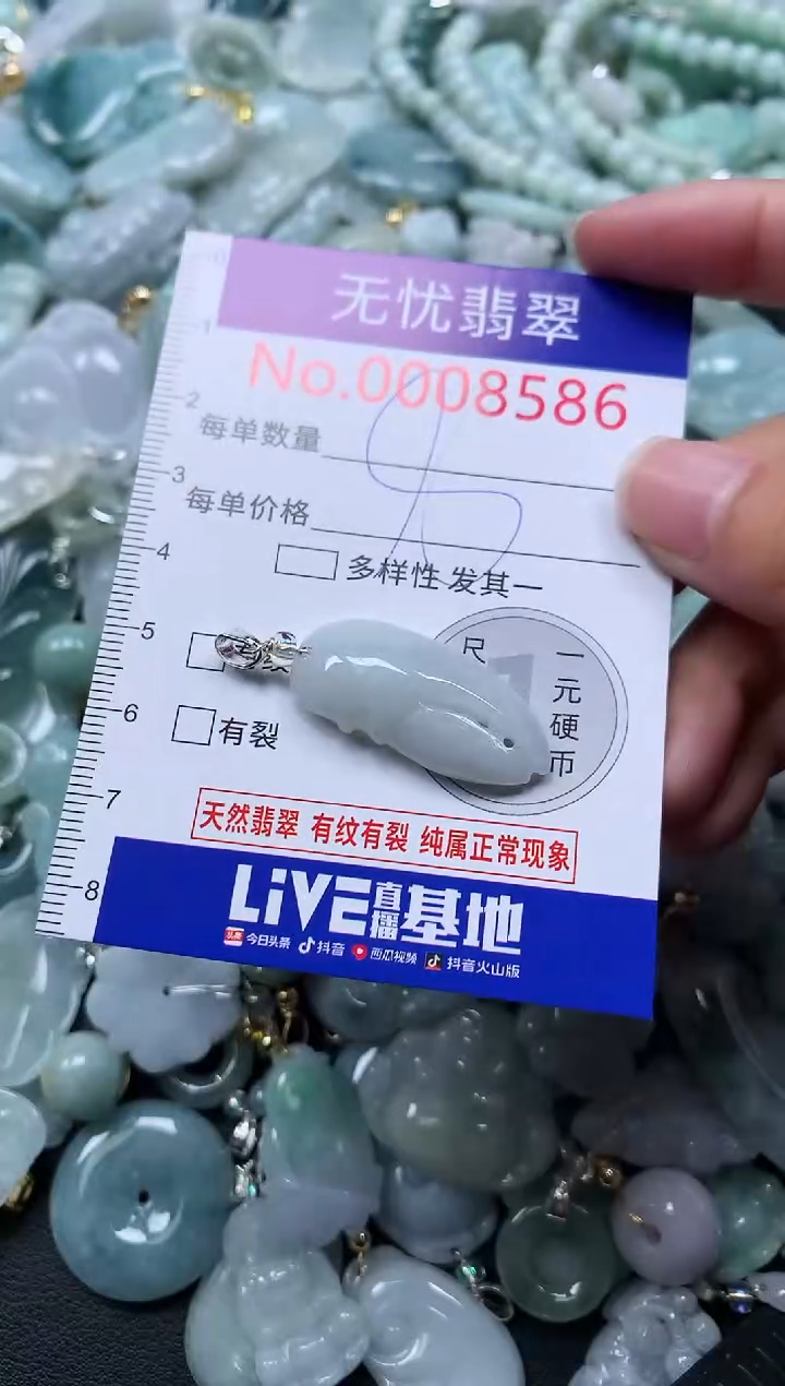 颈饰未镶嵌翡翠8586