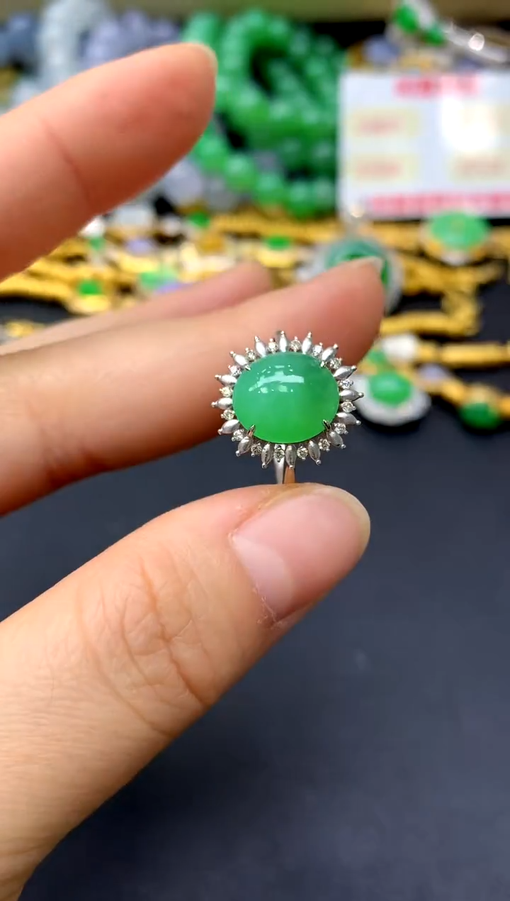 未镶嵌戒指翡翠358-中国好珍宝