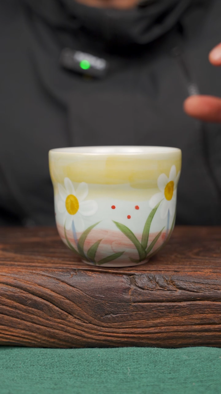 【闪购商品】瓷片53寻一缕瓷香杯釉下手工手绘瓷器