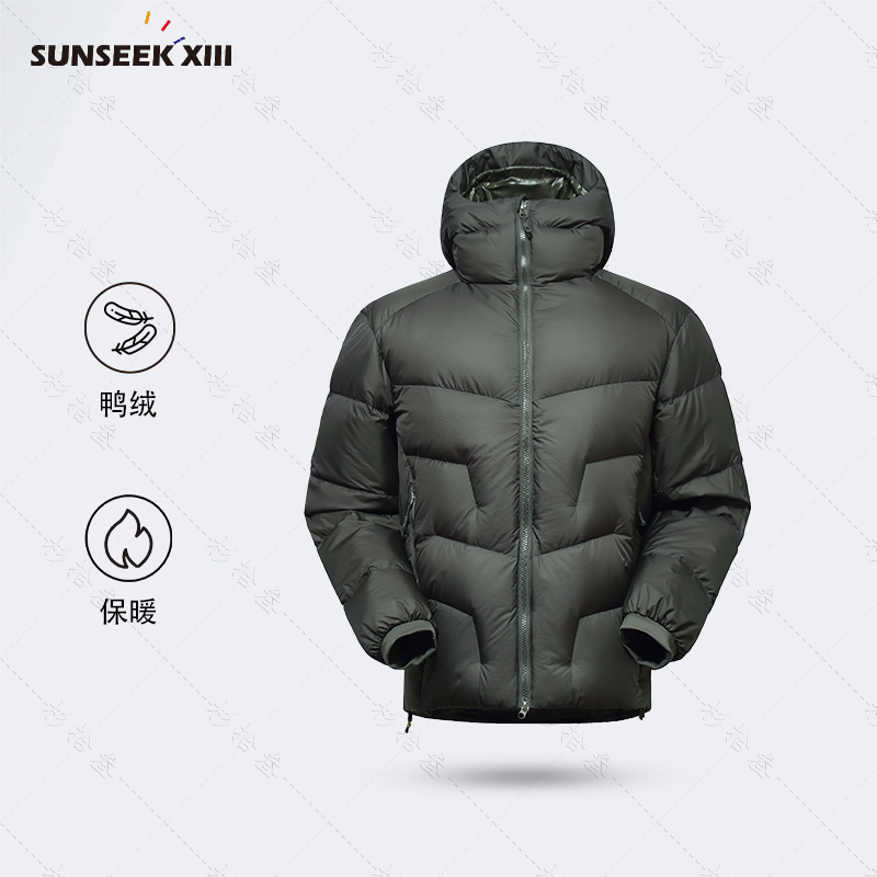 抗寒有型】冬季防风保暖羽绒服防风户外休闲连帽情侣羽绒服99187