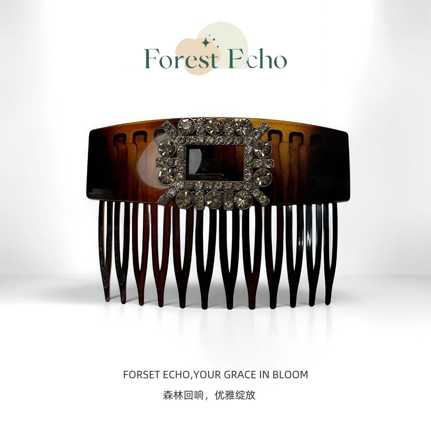  Forest Echo倒插梳发饰25新款春夏季新品东大门气质百搭发卡02