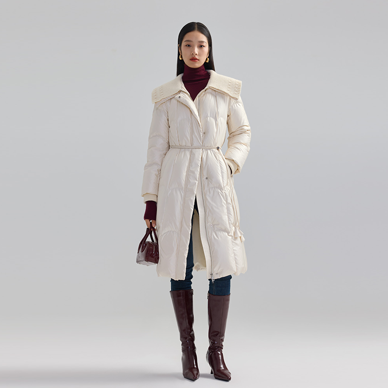 【主播专属】大翻领收腰羽绒服 2D893002