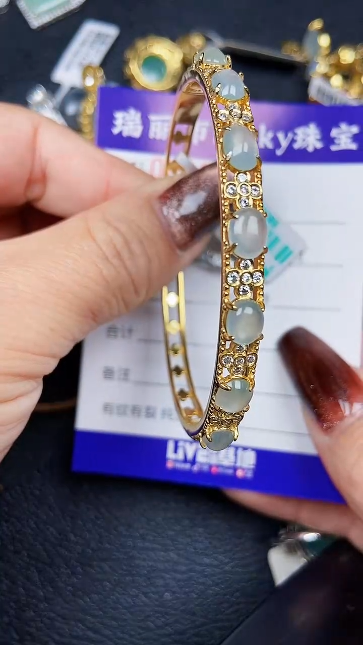 颈饰银S925镶嵌翡翠9149