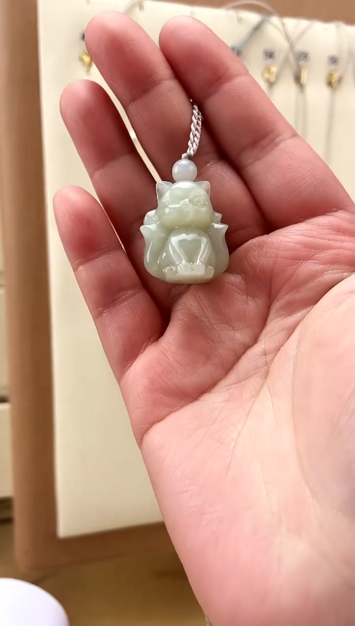 【闪购商品】和田玉颈饰未镶嵌九尾狐吊坠
