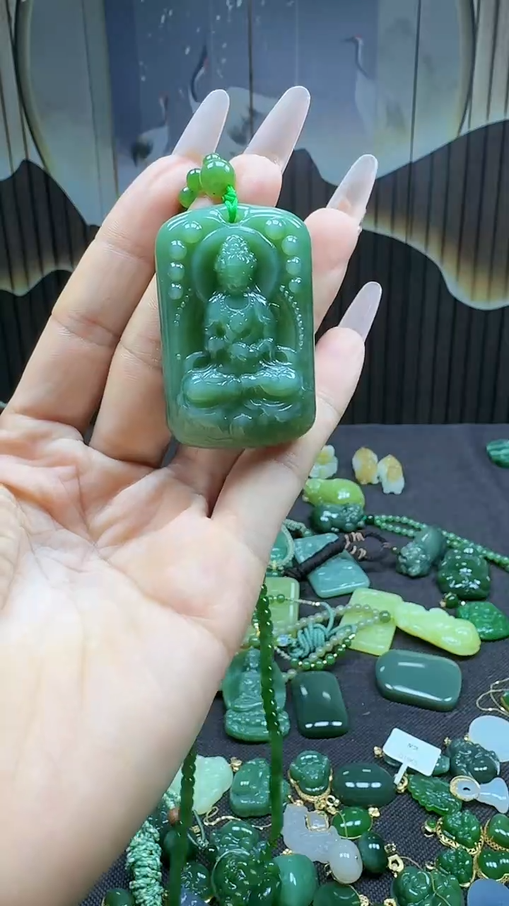 和田玉未镶嵌挂件1