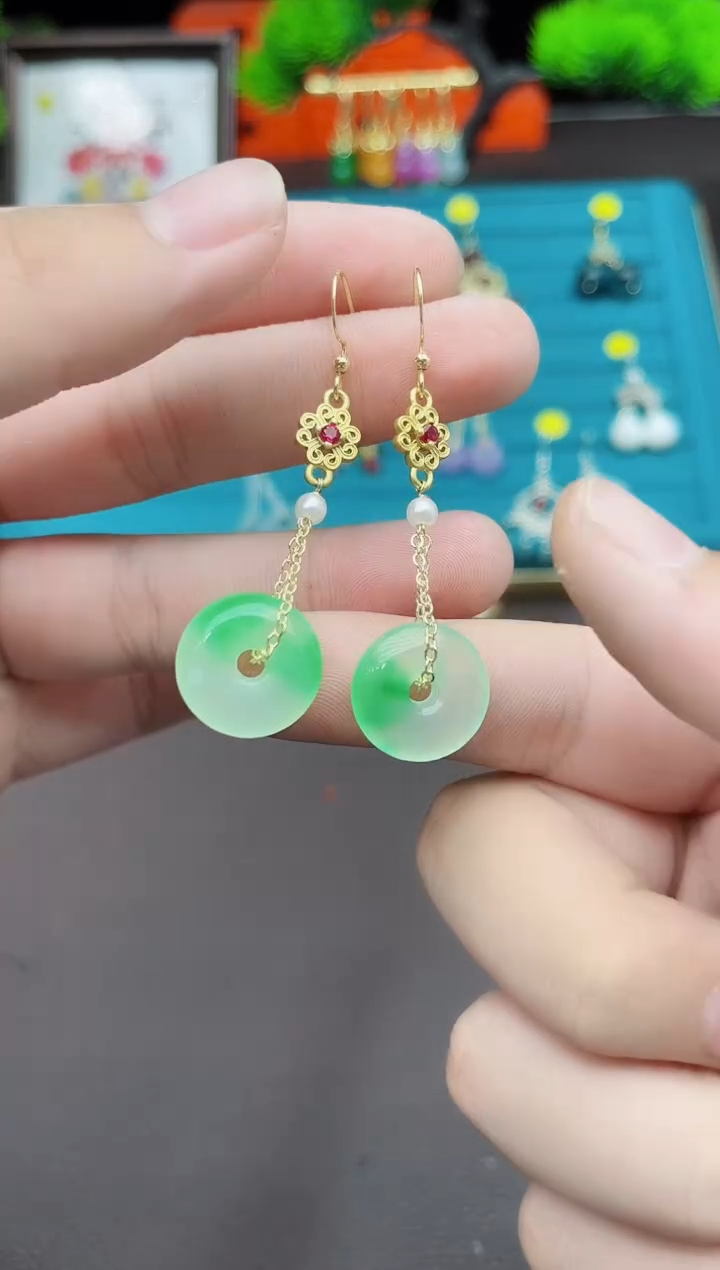 【闪购商品】玛瑙/玉髓耳钉银S925镶嵌306000