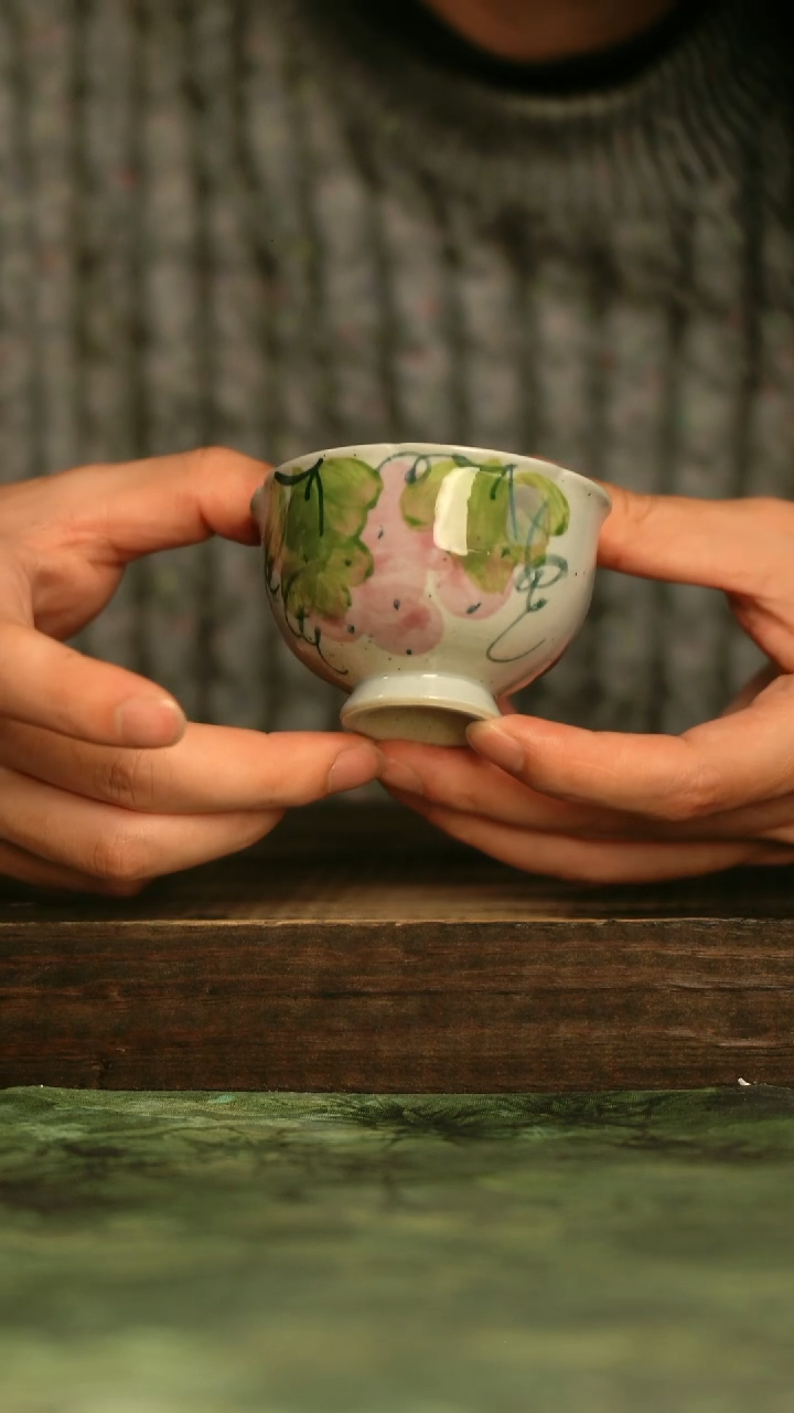 瓷器青诗集手工手绘瓷器